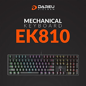 Mua Bàn phím cơ Gaming DAREU EK810 Pink / Black (MULTI-LED  Blue/ Brown/ Red D switch) Hàng Chính Hãng