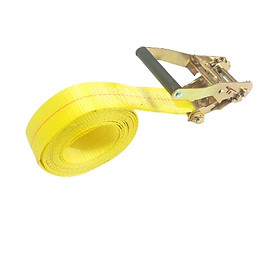 Dây chằng hàng tăng đơ bản 5cm 3 tấn không móc màu vàng
