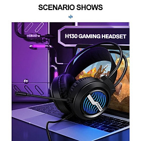 Mua Headphone Gaming T-WOLF H130 -Led  Game 5.1Chính hãng (2 Jack cắm 3.5mm)
