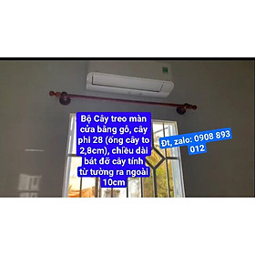 Mua Bộ Thanh Treo Rèm Cửa Phi 28 Bằng Gỗ Đủ Phụ Kiện Đi Kèm Nhiều Kích Thước