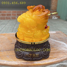Mua Thiềm thừ phong thủy màu vàng Cao 16cm – Cóc ba chân