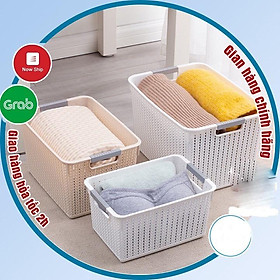 Mua Rổ đan mây đựng đồ đa năng 3 size nhựa Việt Nhật  Giỏ đan đựng quần áo  dụng cụ nhà bếp thiết kế hiện đại (3415) TNX
