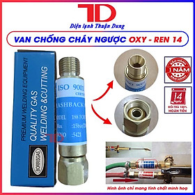 Van chống cháy ngược khí hàn Oxi, Van lắp tay hàn gió đá O2, acetylen, Valve Boris, phi 16 hàng chính hãng, Điện Lạnh Thuận Dung