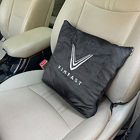 Combo gối chăn 2 trong 1,Bộ Chăn Gối Ngủ Ô Tô VINFAST Đa Năng Gấp Gọn Dành Cho Xe Hơi SIÊU SANG - Vinfast