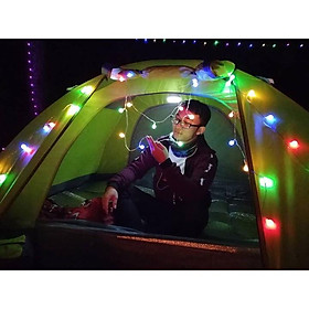 Đèn led  nhấp nháy dây dài 6m x 40 bóng chiếu sáng- trang trí lều trại và chụp hình