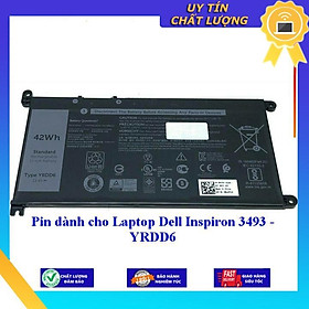 Pin dùng cho Laptop Dell Inspiron 3493 - Hàng Nhập Khẩu New Seal