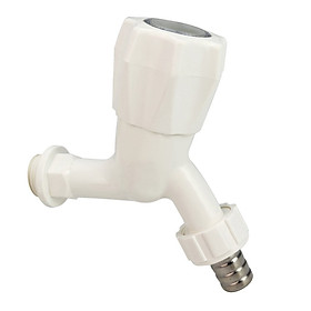 Mua Bộ 3 vòi hồ tay núm tròn nhựa PP trắng  thân ngắn  ren 21-27mm Eurolife EL-HN05 (Trắng) (3 cái)