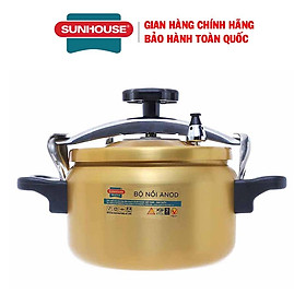 Nồi áp suất cơ Anod Sunhouse SHA8504 , Dùng được bếp gas, không dùng được bếp từ