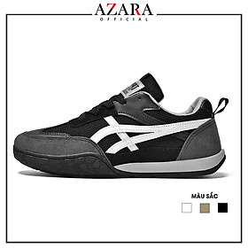 Giày Thể Thao Nam AZARA- Sneaker Màu Kaki - Trắng - Đen, Giày Thể Thao Hoạt Động Ngoài Trời, Thoáng Khí  - G5351