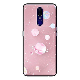 Ốp in cho Oppo F11 Họa Tiết Nền Hồng - Hàng chính hãng