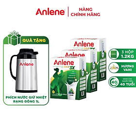 Combo 03 Sữa Bột Anlene Gold 3X Hương Vanilla