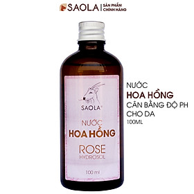 Nước hoa hồng thương hiệu Sao la (100ml): Dưỡng ẩm, làm se  khít lỗ chân lông, làm mịn và ngăn ngừa lão hóa da, làm sạch da, 100% thuần chay, từ tự nhiên, an toàn, lành tính - Hàng Chính Hãng