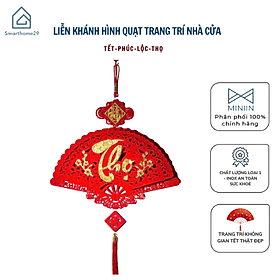 Dây Treo Trang Trí Tết Hình Quạt , Liễn Khánh Trang Trí Nhà Cửa, Dây Treo Chữ Chất Liệu Nhung Đẹp Bền - HÀNG CHÍNH HÃNG MINIIN