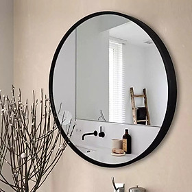 Mua Gương tròn treo tường khung nhôm mạ vàng GTT01 - Đường kính 700mm