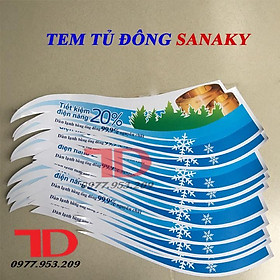 Combo 10 tem dành cho tủ đông SANAKY loại lớn mẫu 4