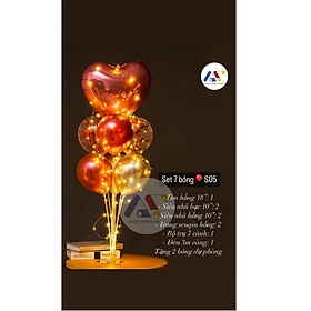 Set Trụ đèn Bong Bóng Trang Trí Siêu Bắt Mắt