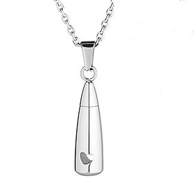 Pendant Cremation Jewelry  Stainless Steel for Memorial Women.