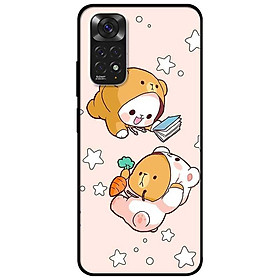 Ốp lưng dành cho xiaomi redmi note 11 4g mẫu cặp đôi gấu