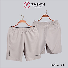  Quần đùi nam Fasvin Q21450.HN short thể thao vải gió chun trơn mát co giãn 4 chiều