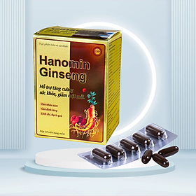 Viên sâm Hanomin - Ginseng Vinapharco, hộp 60v, bồi bổ , nâng cao sức đề kháng