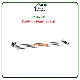 Mua Thanh treo khăn INOX 304  Máng khăn cao cấp  Giá vắt khăn đôi dài 60cm/ 80cm/ 1m/ 1m2 (SP036A