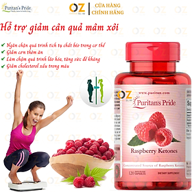 Hỗ trợ giảm cân quả mâm xôi Puritan's Pride - Raspberry Ketones Mỹ từ nguyên liệu thiên nhiên an toàn hiệu quả - OZ Slim Store