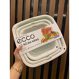 Mua Bộ Rổ Nhựa Kèm Thau ECCO 6 Món 6 Kích Thước Khác Nhau Cao Cấp (3 Rổ 3 Thau)