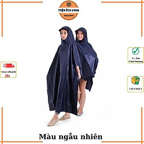 Áo Mưa vải Dù PEAFLO - Áo Mưa Cánh Dơi 2 Đầu - Màu Ngẫu Nhiên