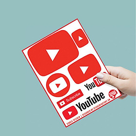 Youtube - Single Sticker hình dán lẻ