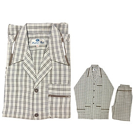 Bộ Pyjama HUONGTAM Lentol tay dài nam cao cấp(PDT01N20). Chất liệu vải loại tốt: mềm mại, thoáng mát, không phai màu