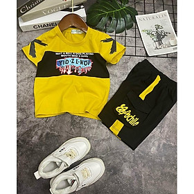 Đồ bộ bé trai, bộ cộc tay quần túi hộp phong cách hiphop cho bé trai size 18-65kg chất cotton mềm mịn mát