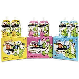 Combo Nước Uống Dinh Dưỡng Dino Vị Táo, Dâu, Sữa Dành Cho Trẻ Em (3 Gói x 3 Vị)