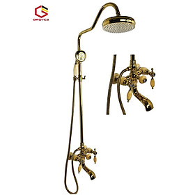 Mua Sen cây tắm mạ vàng đính đá ngọc GS8762