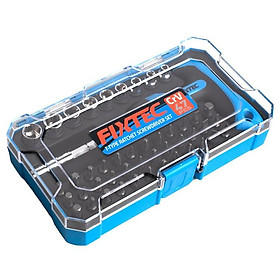 Mua Bộ cờ lê ratchet tua vít đa năng hình T 47 chi tiết FIXTEC FHSDK47 chất liêu thép hợp kim siêu bền