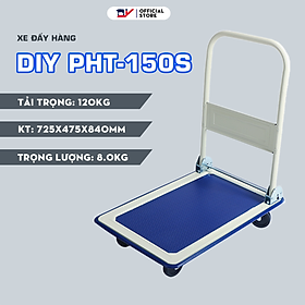 Xe đẩy hàng DIY PHT-150S Sàn Thép - Tải trọng tối đa 150kg