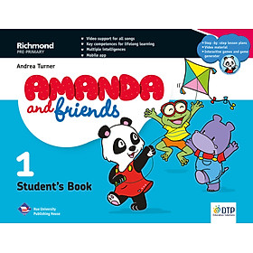 Ảnh bìa Amanda & Friends Student's Book Level 1 with Sticker & Pop out