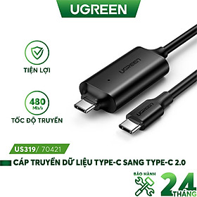 Mua Cáp truyền dữ liệu UGREEN US319 Type-C sang Type-C - Truyền giữa 2 máy tính - Hàng nhập khẩu chính hãng