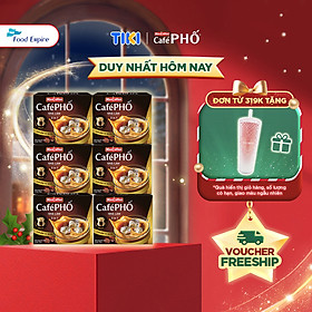 Combo 6 hộp Cà phê Phố Nhà làm - MacCoffee (hộp 10 gói x 28g)