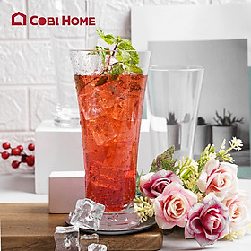 Ly nhựa uống nước, cốc uống nước, màu trắng trong suốt bằng nhựa cao cấp - 2 size 376437/376438. NHẬP KHẨU PHÂN PHỐI CHÍNH HÃNG COBI HOME