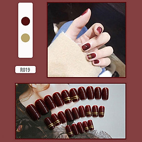 Móng Tay Giả NAIL TOP New Hot Trend Thời Trang Korea Set 24 - Full Options - Chống Nước – Bền – An Toàn