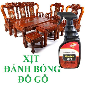  Chai xịt làm sạch và đánh bóng đồ gỗ Hando 600ml