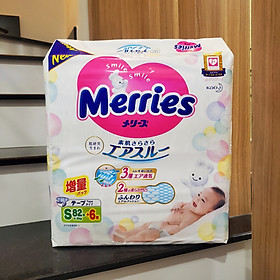 Combo 2 Gói Bỉm/Tã Merries nội địa Nhật thêm miếng dán S88