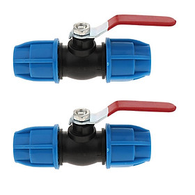 2x 25mm Quick Connect Straight Stop Valve - DN15 DN20 DN25 DN32
