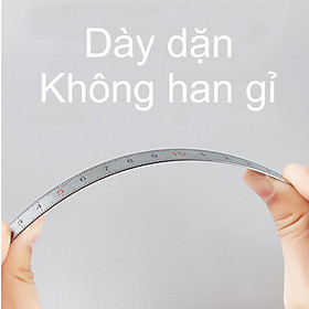 Thước Kẻ Thép Deli Các Kích Thước 15/20/30/50cmTiện Lợi - Chất Liệu Chống Mòn Gỉ - DL8015