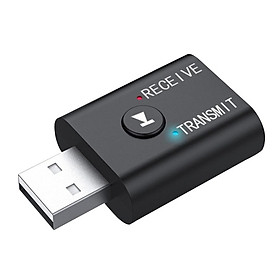 Fun 2-in-1 USB Bluetooth Audio Transmitter Smart Receiver Plug and Play For TV PC Headphones