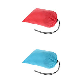 2 Pieces Waterproof Drawstring Storage Bag Stuff Bag for Clothes