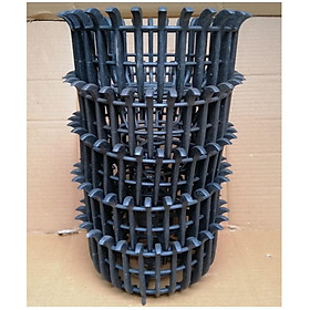 5 Chậu Gỉa Gỗ Trồng Lan Fi26 Màu Đen, Hình Lọng