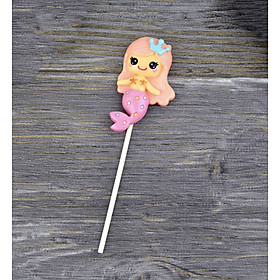 Thẻ cờ trang trí bánh kem hoạt hình 15cm