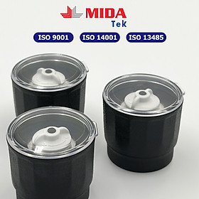 Bộ 2 Nắp xay tiêu MIDATEK cối xay ceramic cho hũ nhựa đường kính 45mm