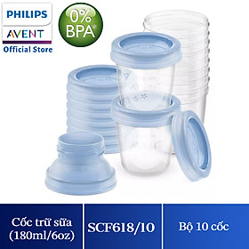 Cốc trữ sữa Philips Avent dung tích 180ml/cốc 